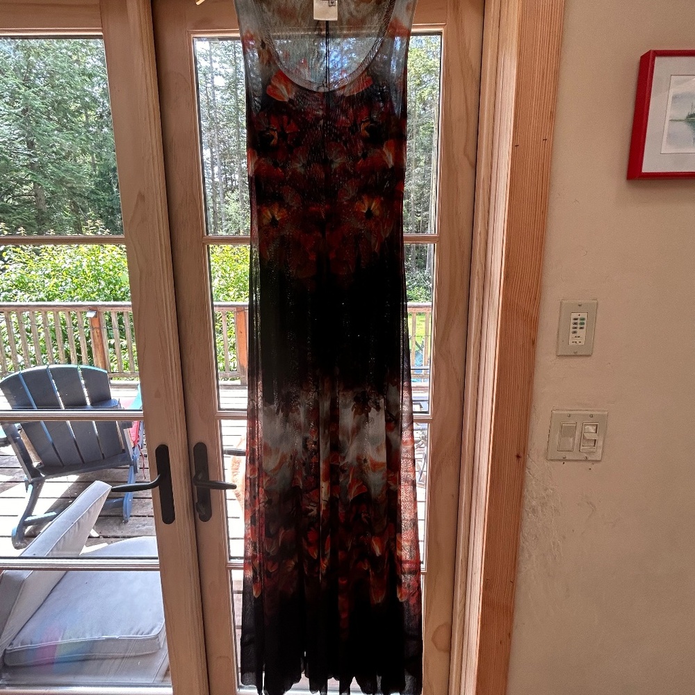 Fuzzi Long Sleeveless Tulle Dress - Medium